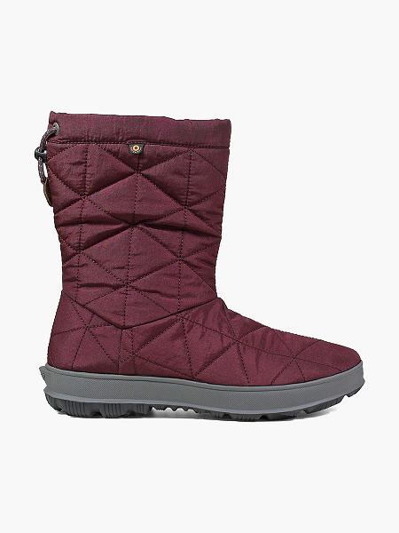 BOGS Boots Deutschland - Snowday Mid Winterstiefel Damen Wine DE94216